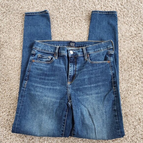 Gap Regular True Skinny Medium Wash Blue Jeans - Picture 1 of 7